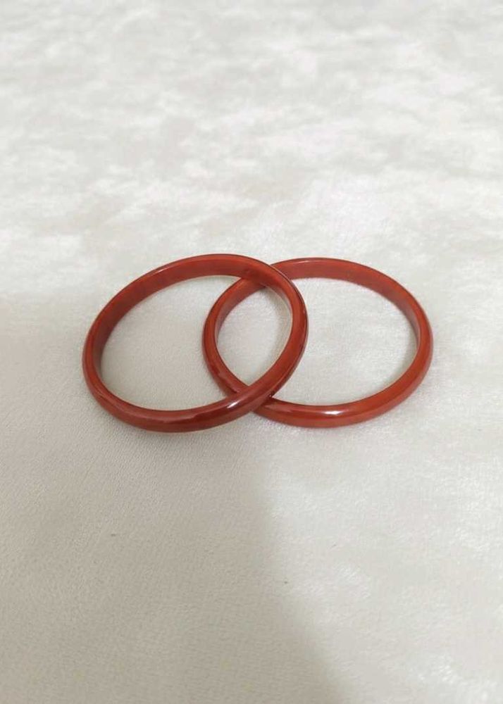 orange Bangles (Set of 2)