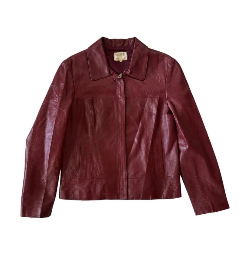 Burgundy Leather Jacket