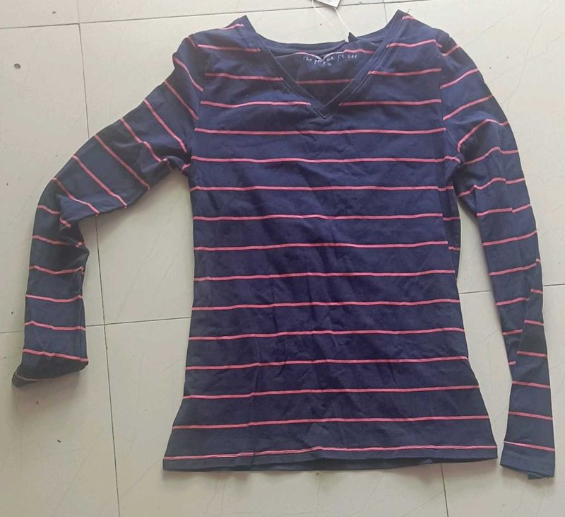 Striped Long Sleeve Top