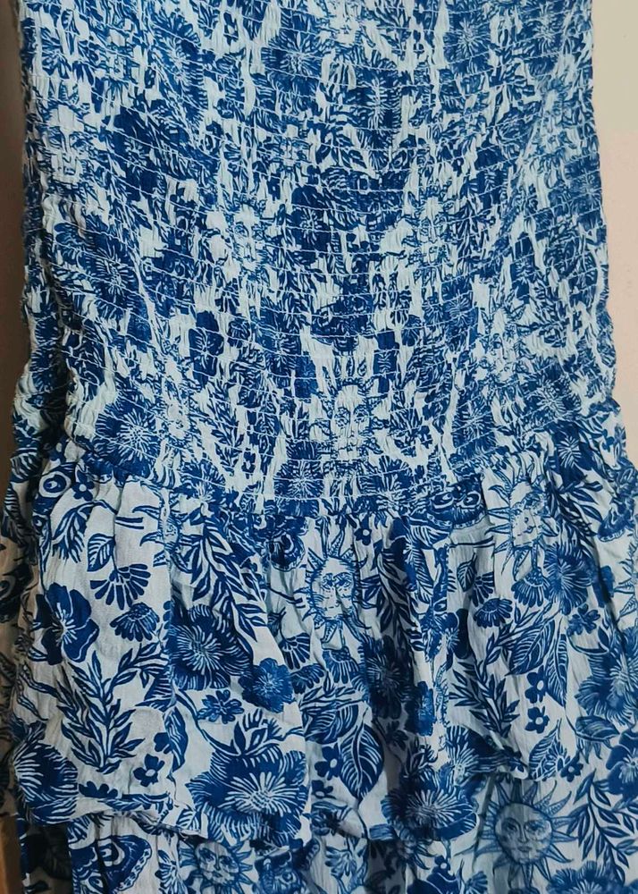 Blue Floral Dress