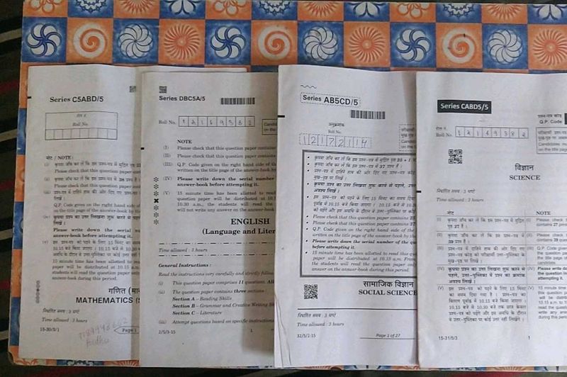 Sample Question Papers