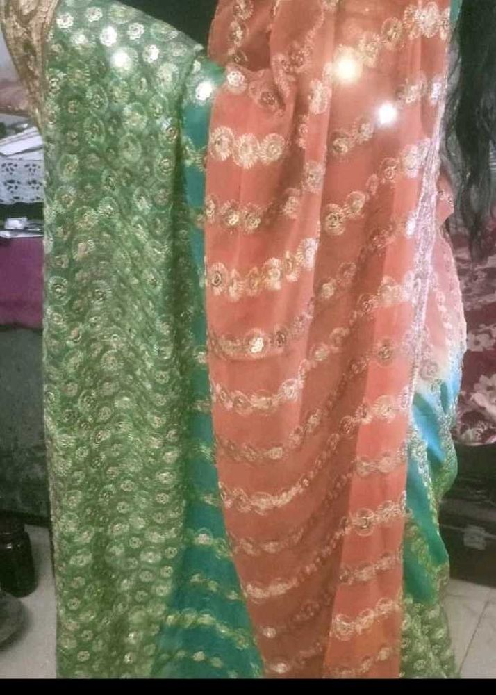 A Beautiful Heavy Party Wear Saree