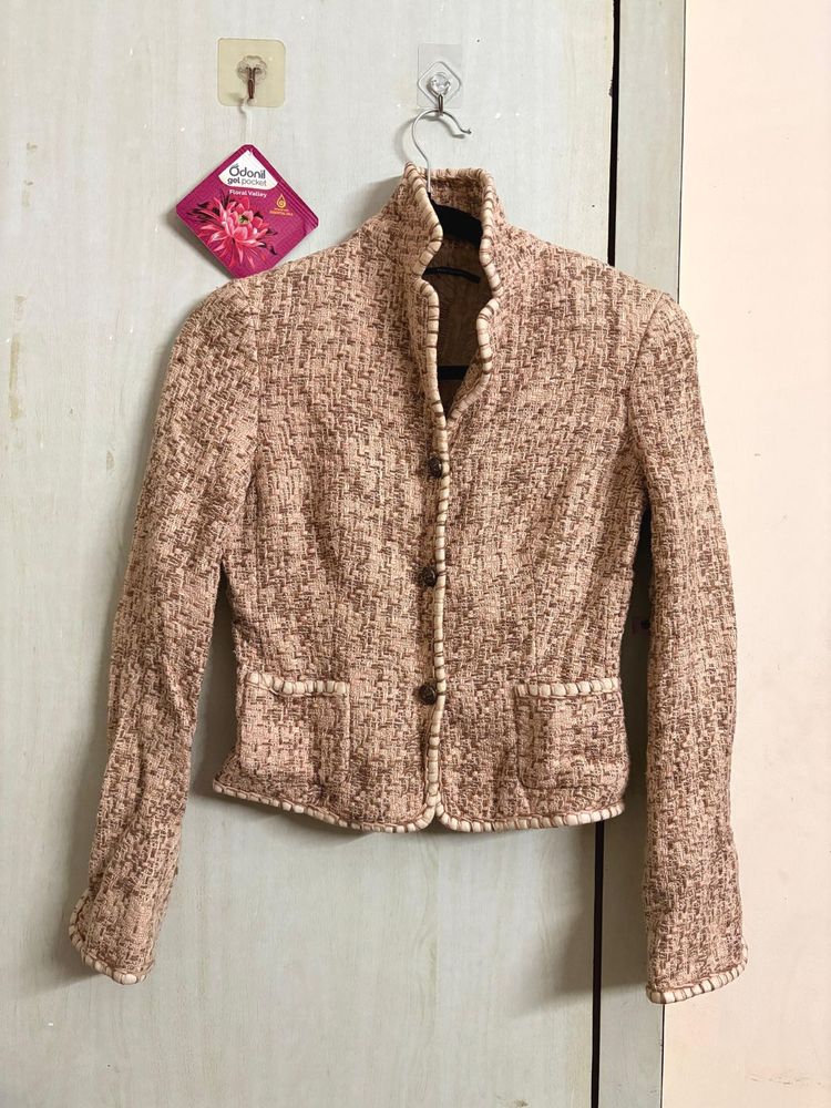 Elegant Tweed Style Jacket