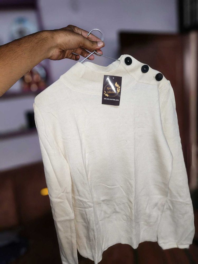 Elegant Button-Detail Top