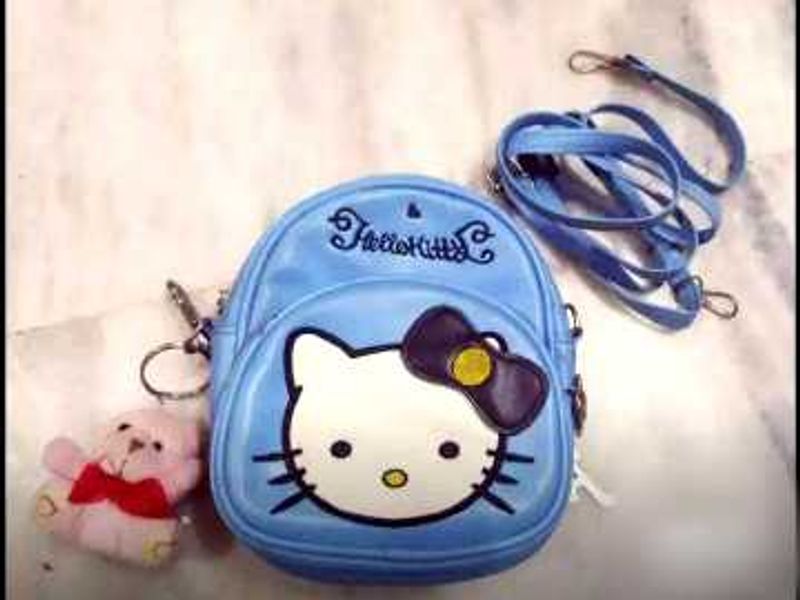 Hello Kitty Blue Sling Bag &amp; Backpack | Fre