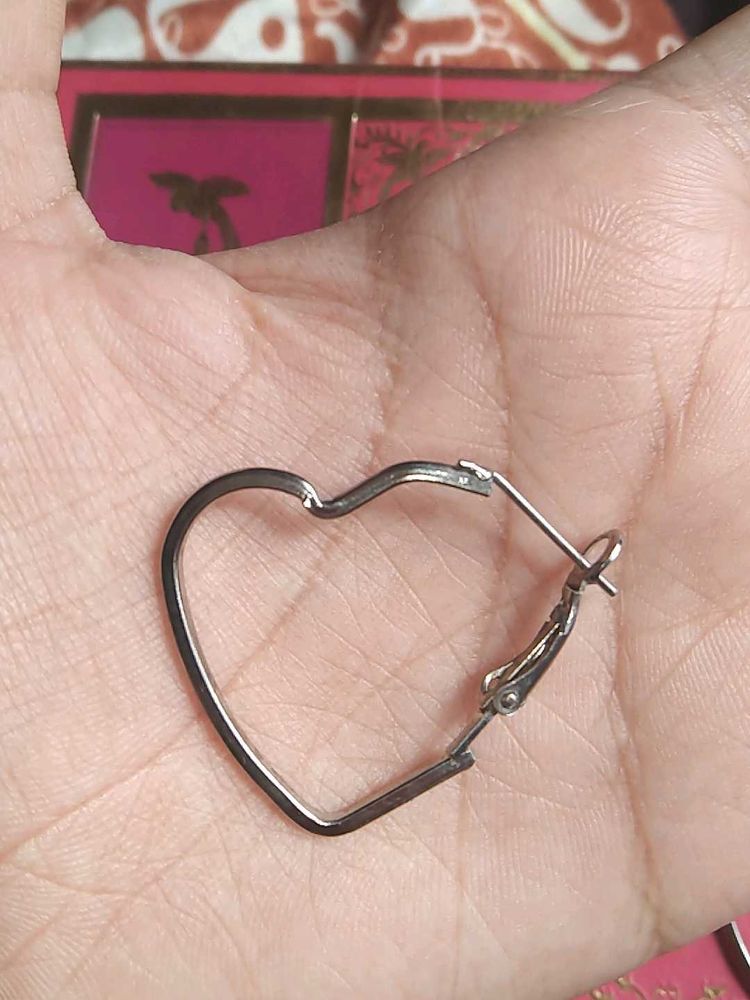 Heart Hoop Earrings