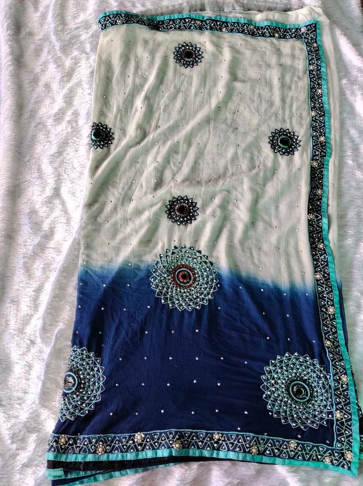 Embroidered Saree