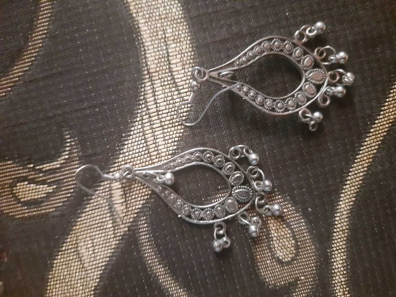Silver Drop Earrings
