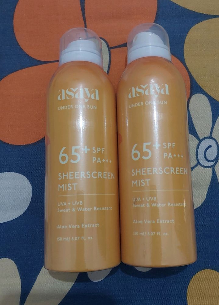2 SUNSCREEN SPRAY 65SPF BY Asaya
