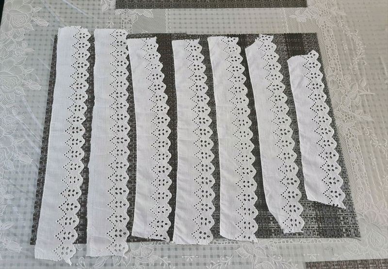 7 White Lace pieces For Dresses
