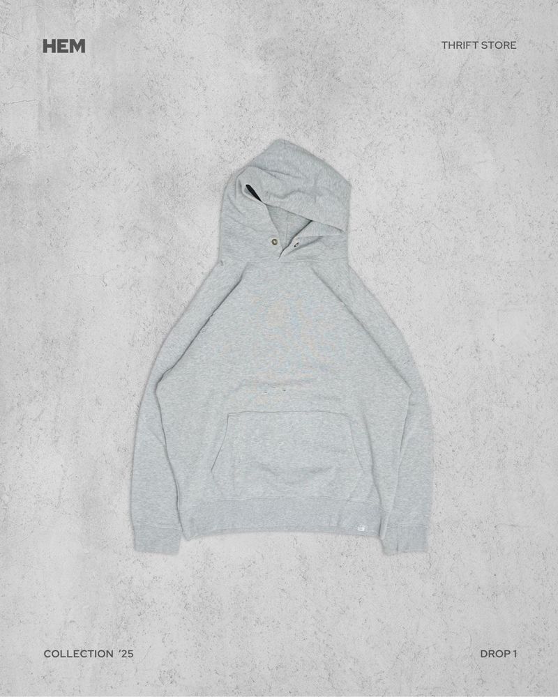Grey Distressed Y2K Hoodie