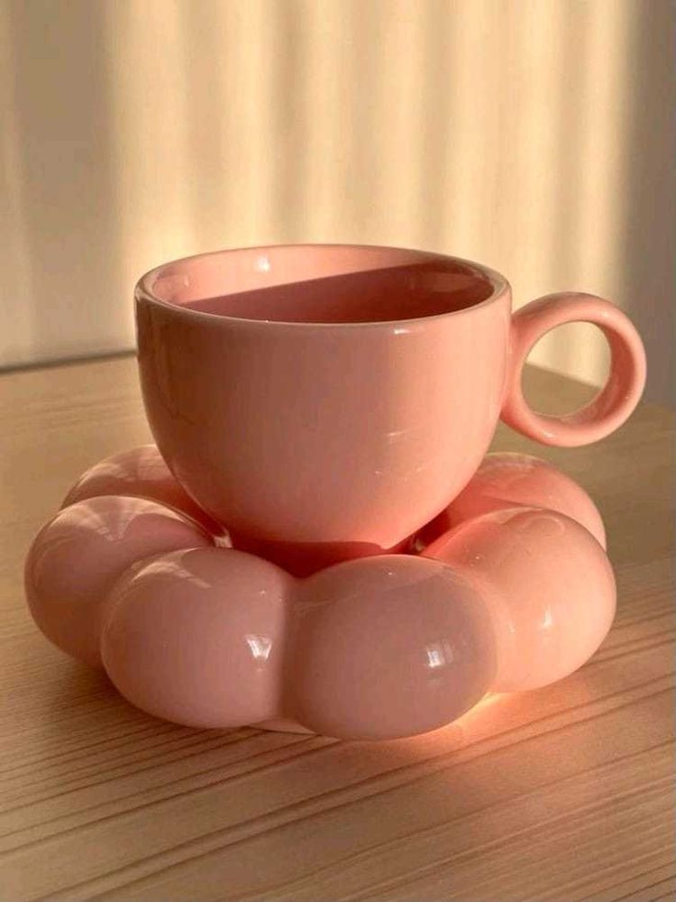 Pink Flower Cup &amp; Saucer