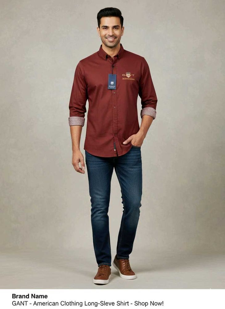 GANT Long-Sleeve Shirt Size - XXL