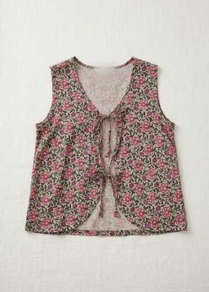 Floral Print Sleeveless Top
