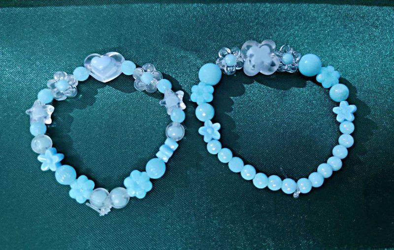 Blue Glossy Braclets 💙✨
