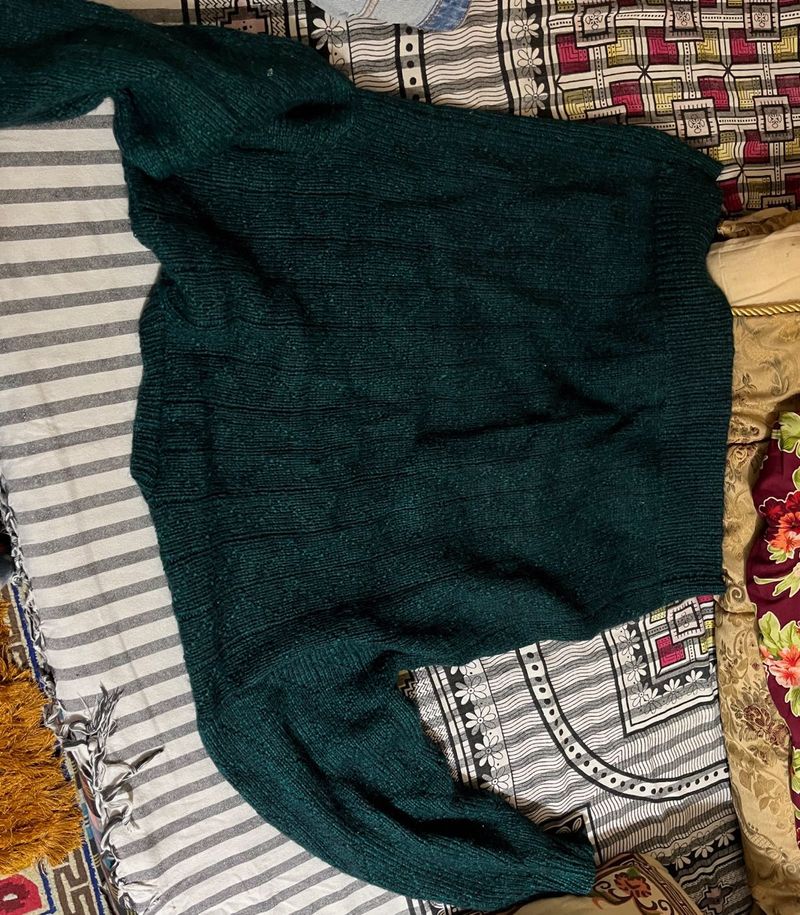 Emerald Green Knit Sweater