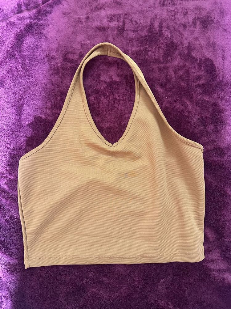 Tan Halter Top