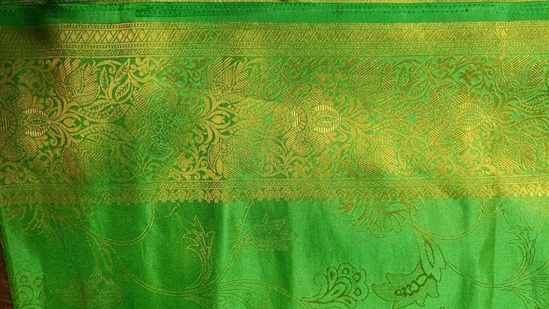 Green &amp; Gold Sari
