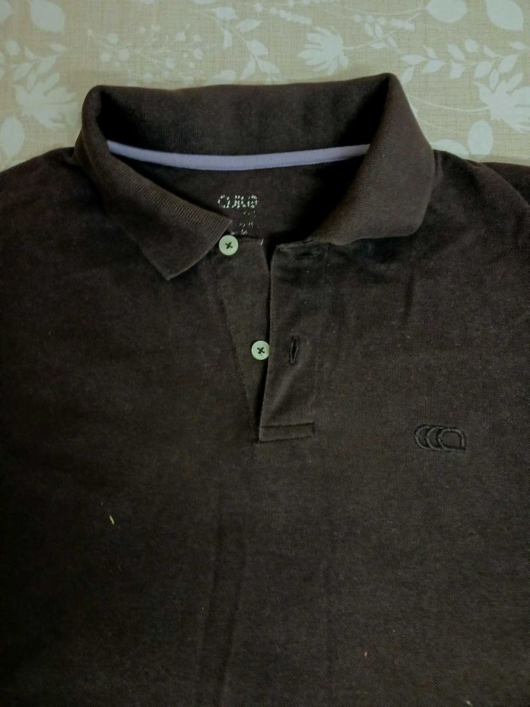 AJIO Burgundy Canterbury Polo Shirt - Size M