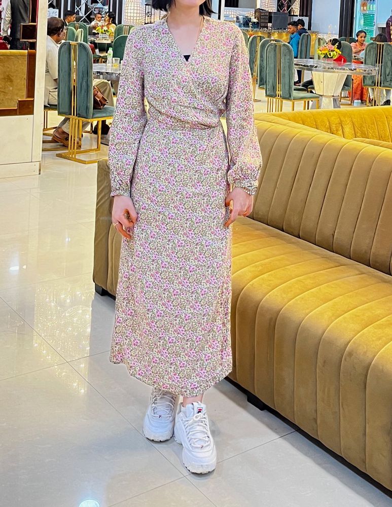 H&amp;M Floral Wrap Dress