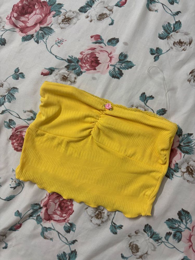 Yellow Tube Top