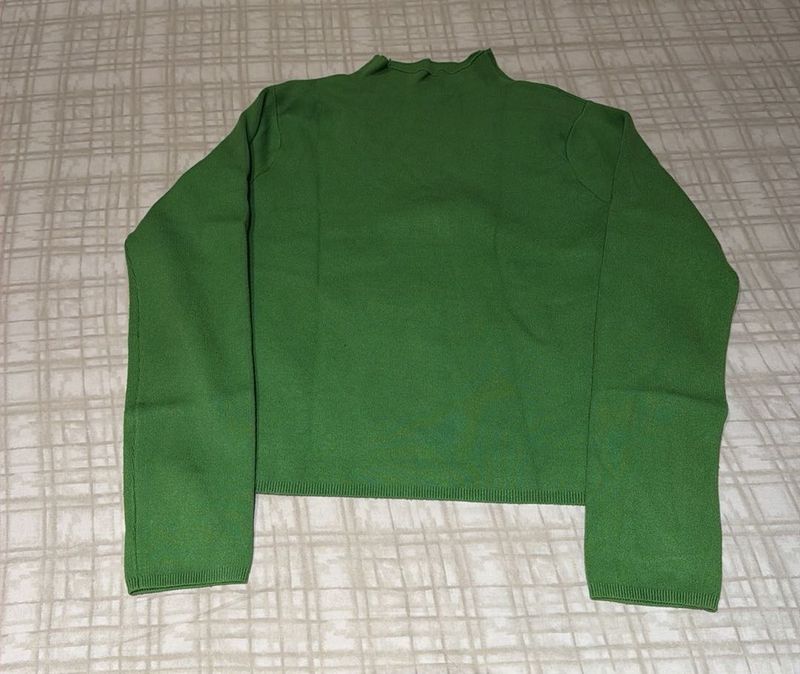 Green Knit Turtleneck