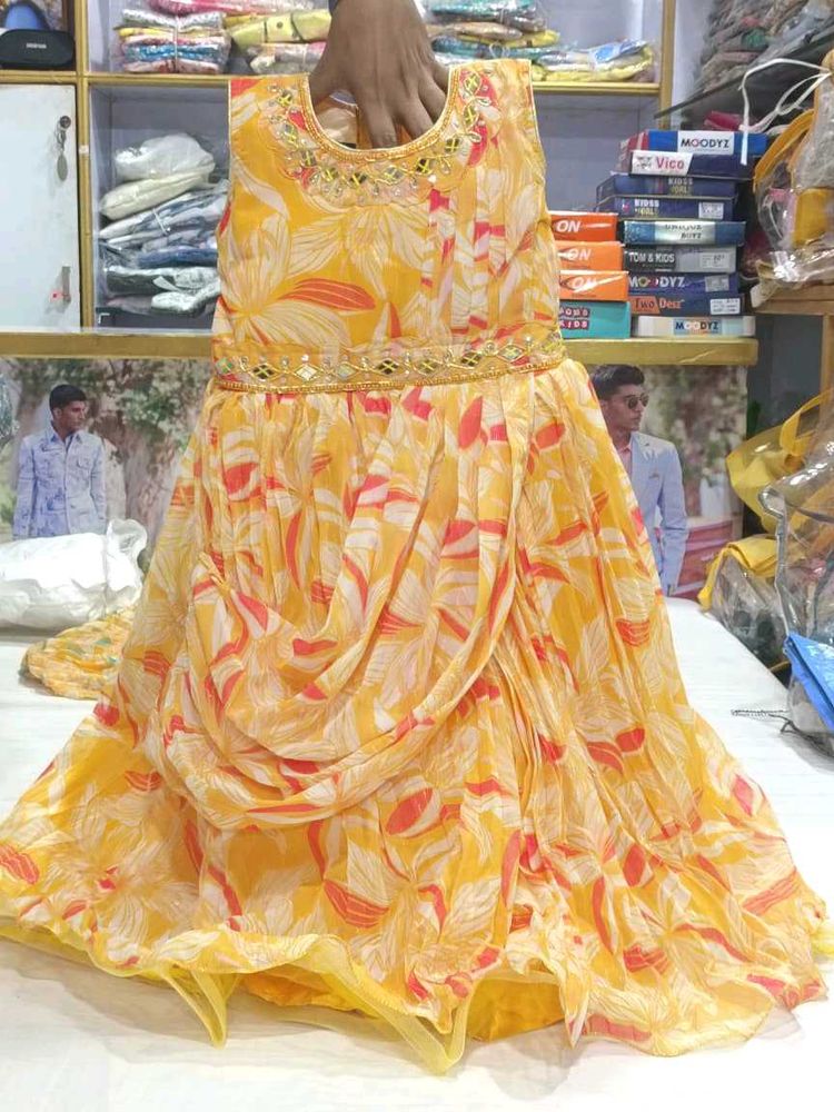 Yellow Floral Dress