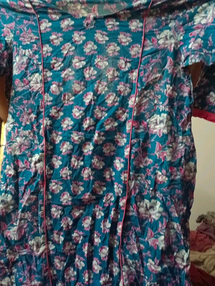 Floral Print Kurta