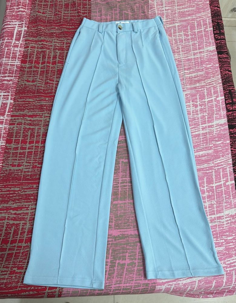 Light Blue Wide leg trouser