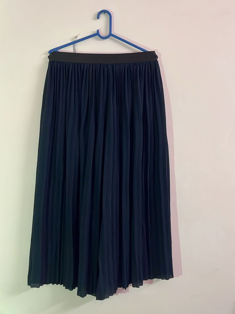 Zara Pleated Midi Skirt