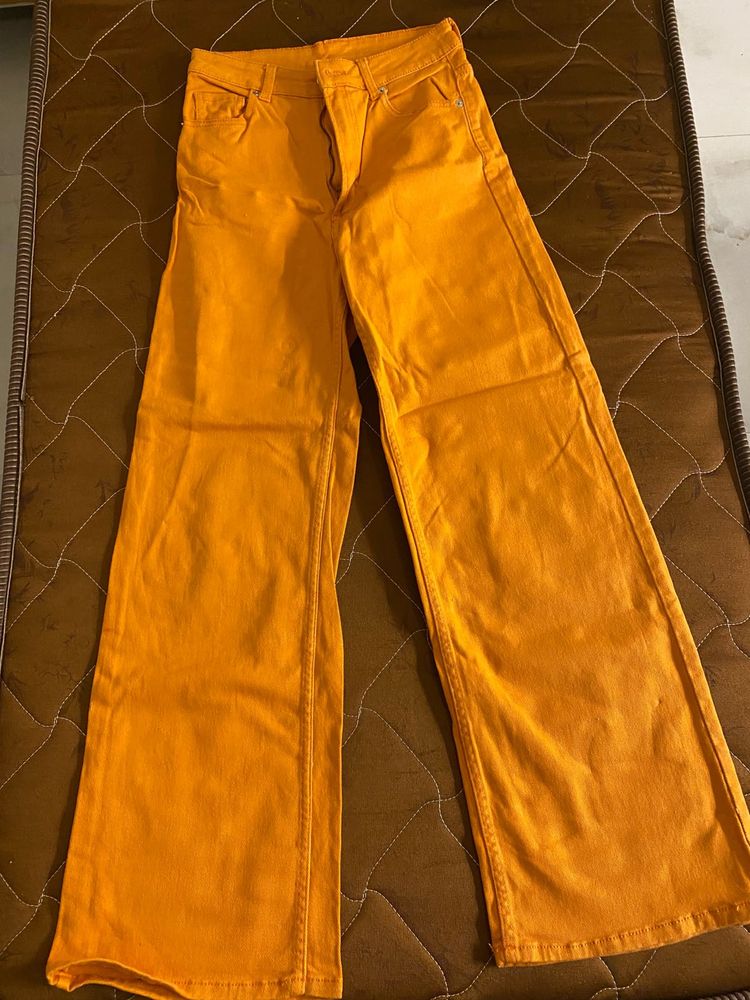 Vintage Flared Orange Jeans