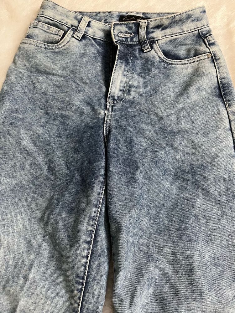 Light Blue Straight Fit Denim