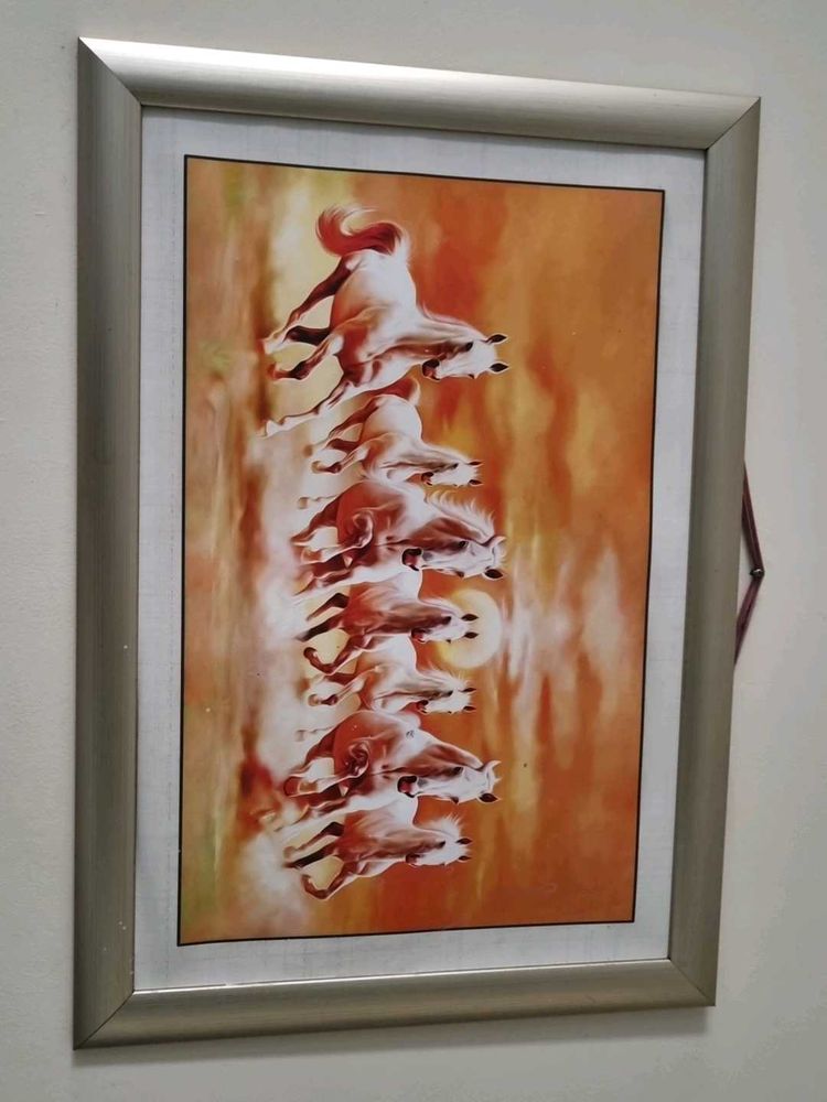 Seven Horses Framed Art