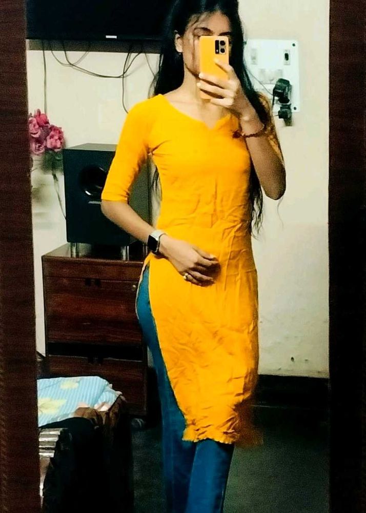 Yellow Kurti Tunic