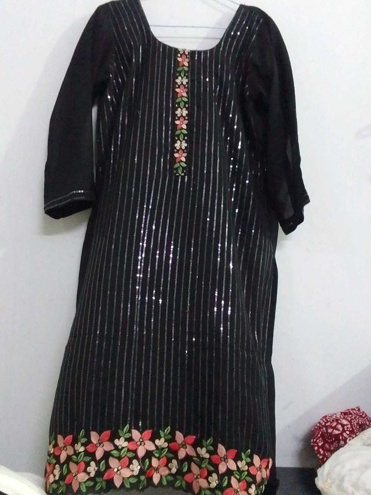 Black Georgette Suit For Women