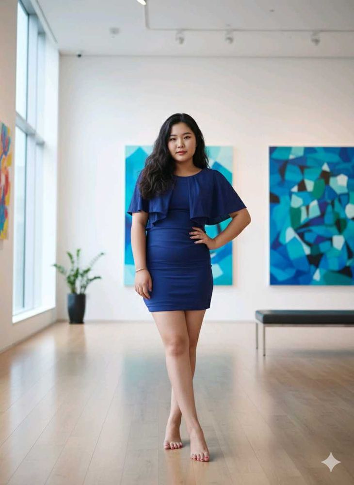 Blue Bodycon Mini Dress