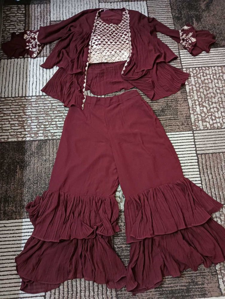 Designer 3 piece sharara set ✨