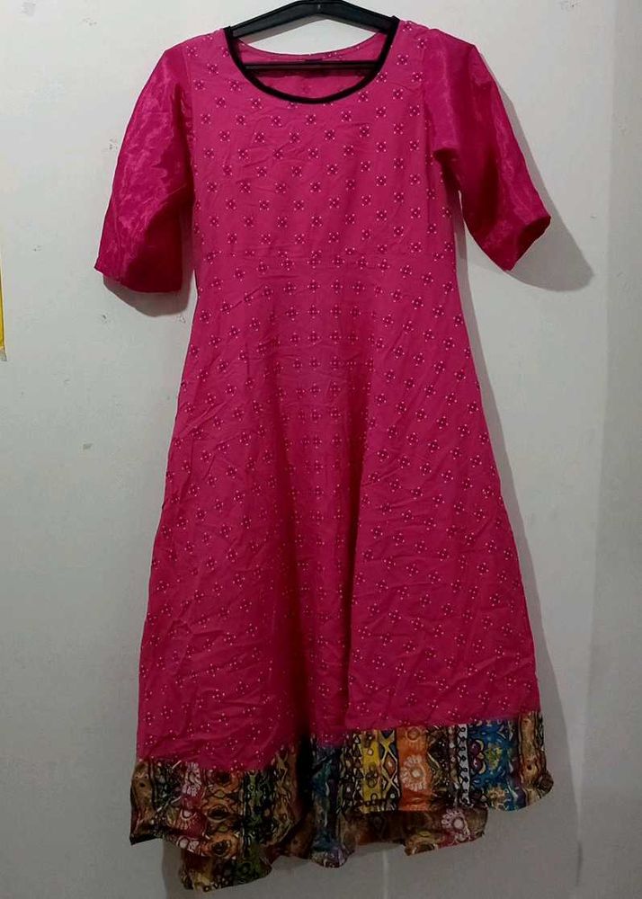 Pink Printed Dress