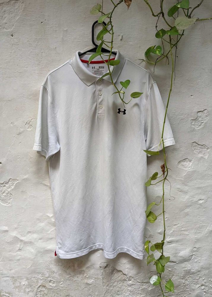 Under Armour White Polo Shirt