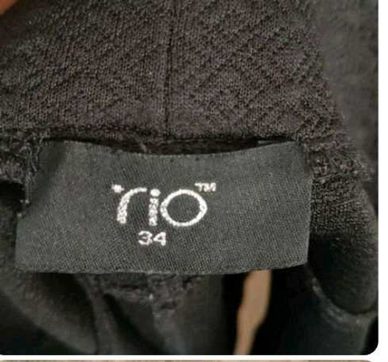 RIO Black Shorts With Top
