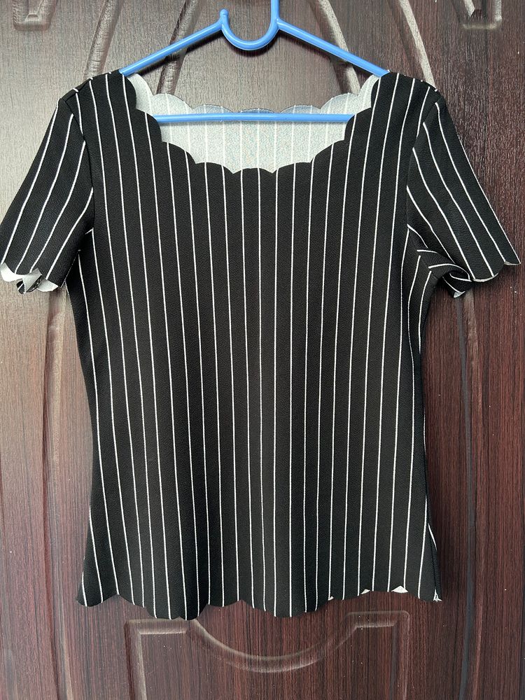 Shein Black Fitted Top