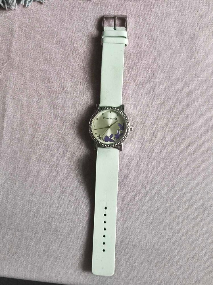 Playboy White Watch