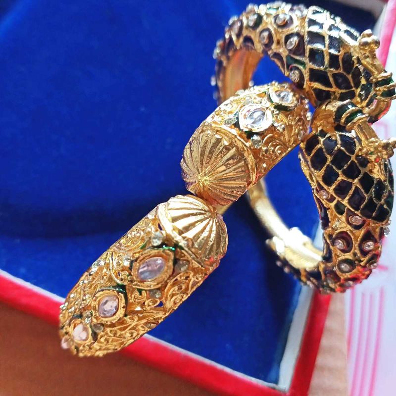 Elegant Gold Bangle Set