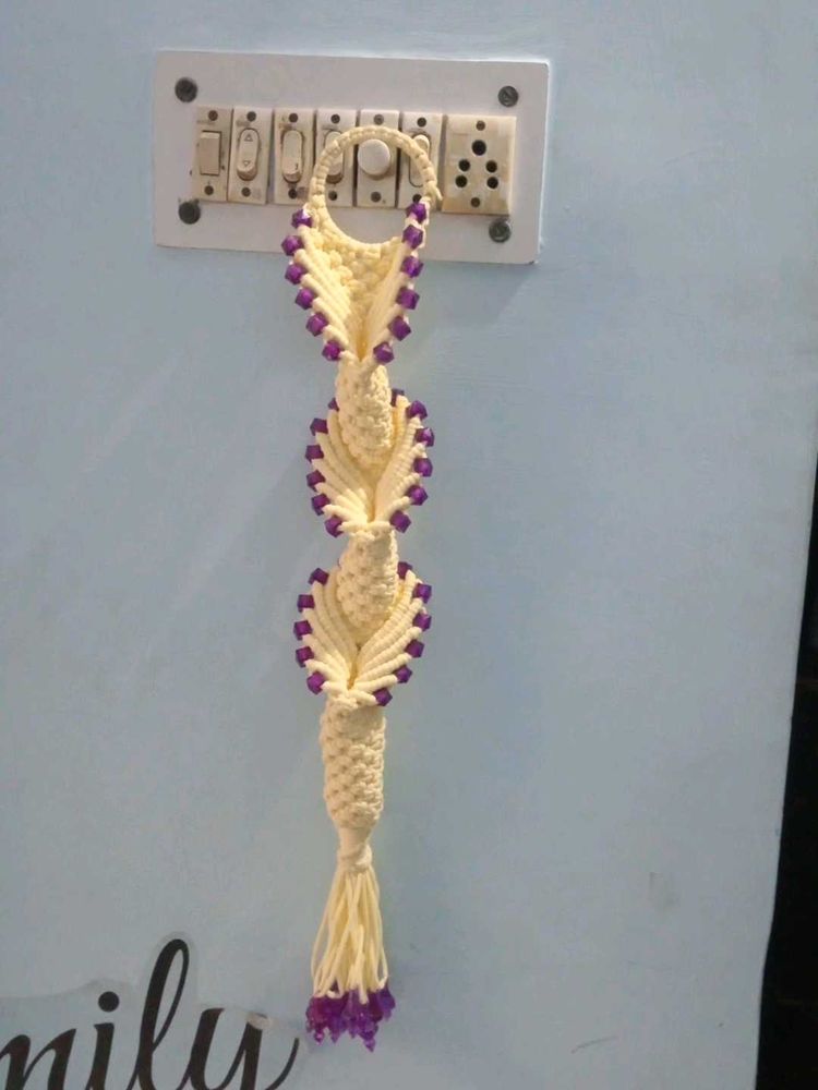 Macrame Wall Hanging with Beads