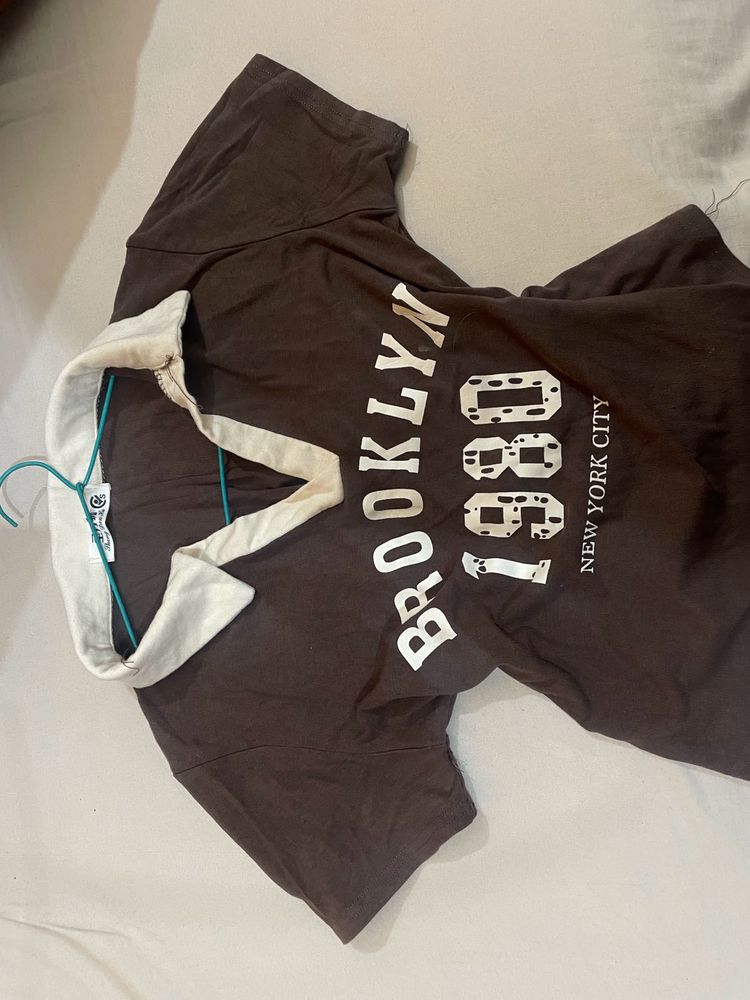 Brown Graphic T-Shirt