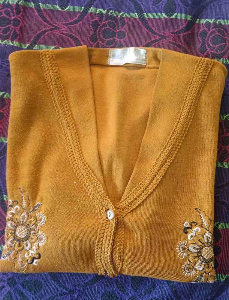 Floral Embroidered Cardigan