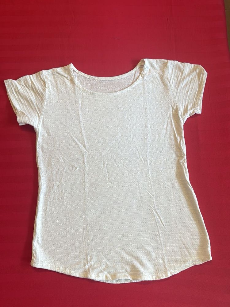 White Short Sleeve Tee