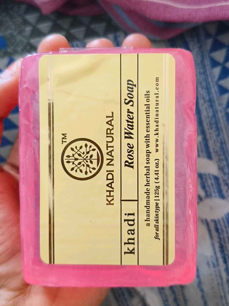 Khadi Rose Water Soap