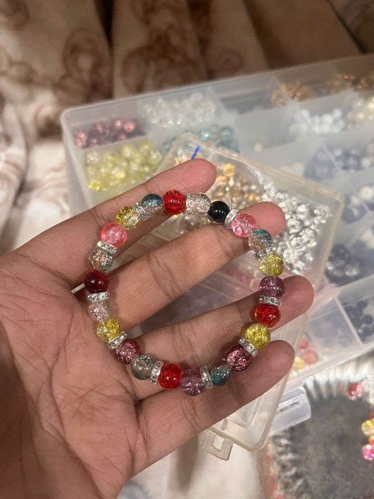 Colorful Beaded Bracelet with spacer
