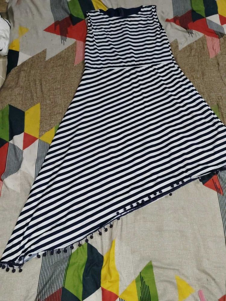 Blue And White Dress For 17-18 Years